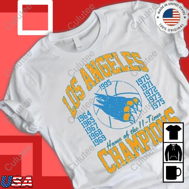 Official LA Basketball Home Of The 11-time Champions T-Shirt