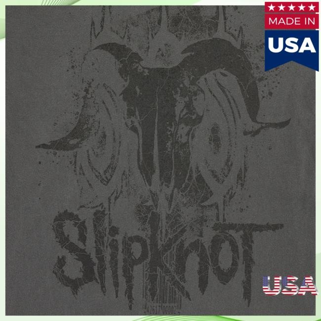 Official Slipknot Official Store Merch Goat Head Grey New Shirt