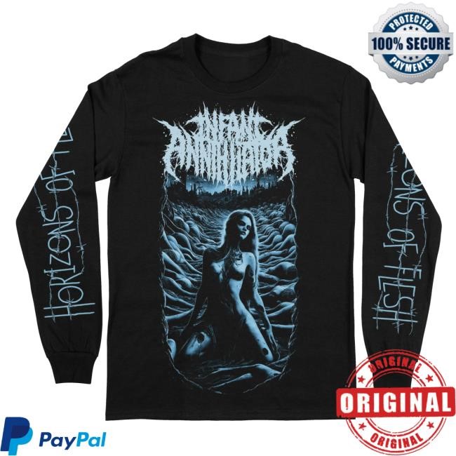 Infant Annihilator Merch Infant Annihilator "Horizons Of Flesh" LS Tee Indie Merch Store
