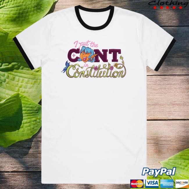 Official Dropout Tv Dropout Merch Store Shop I Put the Cont in Constitution Ringer Attractive Shirt