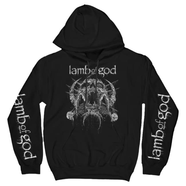 Official Lamb Of God Merch Store Lamb Of God X Riddick Skull Hoodie