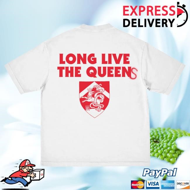 Official Queens Of The Stone Age Merch Store Long Live The Queens Tshirt (White) Qotsa