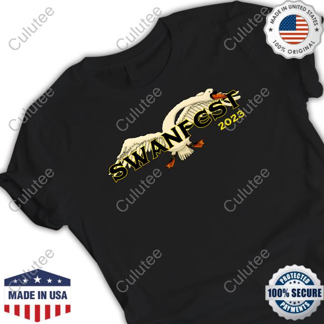 Swanfest Event 2023 Black Tee Shirt