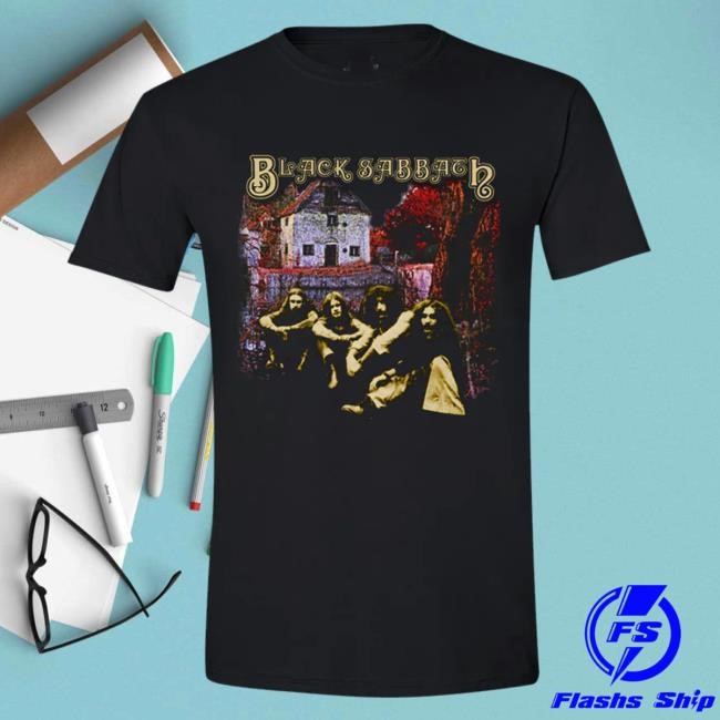 Official Black Sadbath Shop Merch Self-Titled Debut Album Black T Shirt