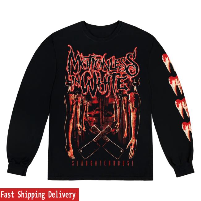Official Motionless In White Miw Merch Store One Mutilation Long Sleeve Tee Shirt Black MotionlessInWhite MiwMerch