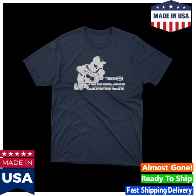 Upchurch Merch Navy + Silver Logo Shirt