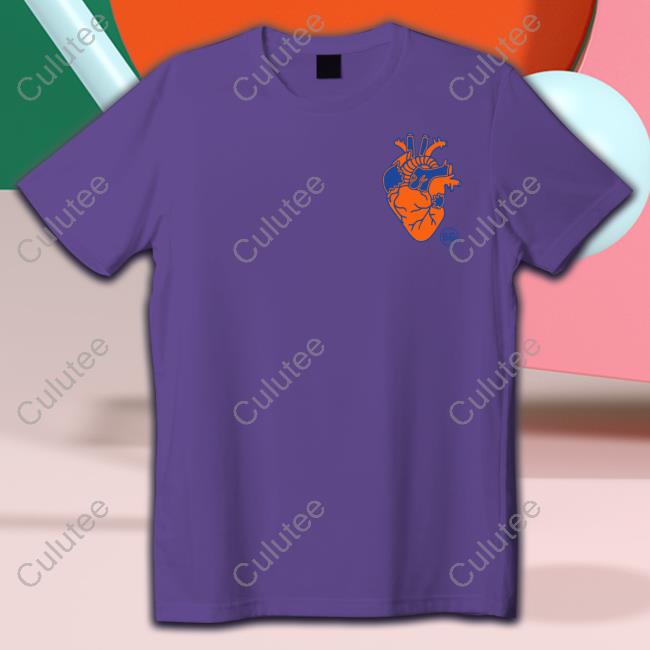 1986D Merch Blue & Orange Heart Tee