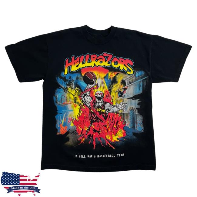 Official Shop Demand Warren Lotus Hellrazors Basketball Team Tee
