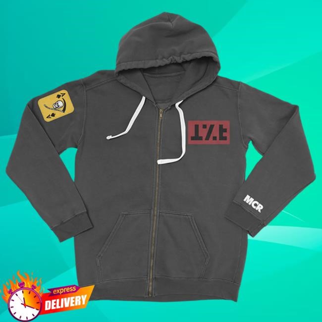 Official My Chemical Romance Merch Shop Jet Star Zip Up Hoodie