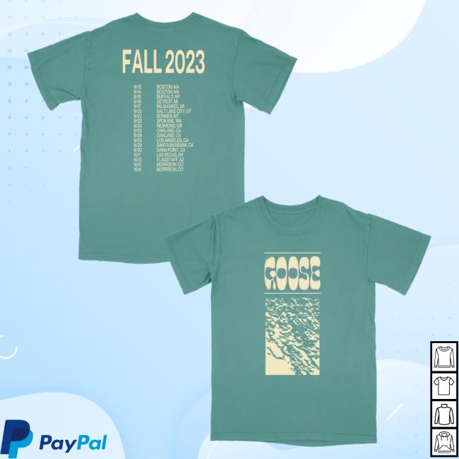 Official Goose The Band Merch Goosetheband Drippy Tour Shirt New