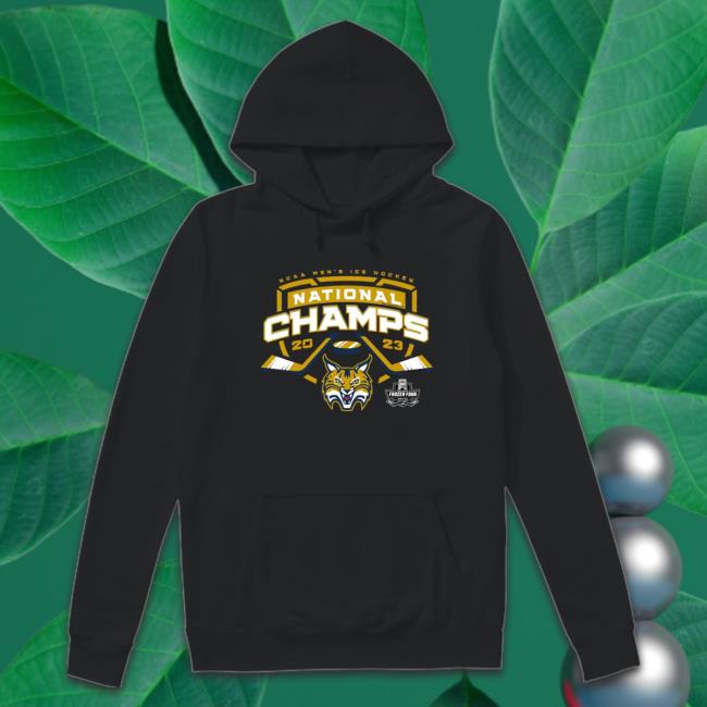 Quinnipiac Bobcats NCAA Men’s Ice Hockey National Champions 2023 Hoodie