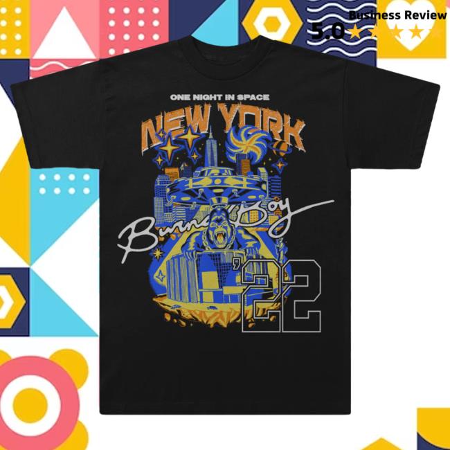 Official Burna Boy Merch Store New York Msg Nyc ’22 Arena New Shirt Burnaboy