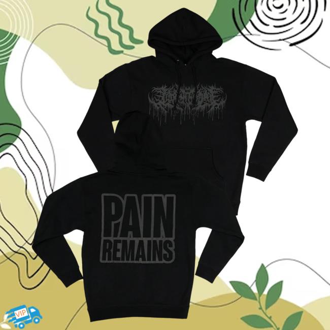 Official Lorna Shore Merch Store Lorna Shore Pain Remains Black Puff Popover Shirt LornaShore