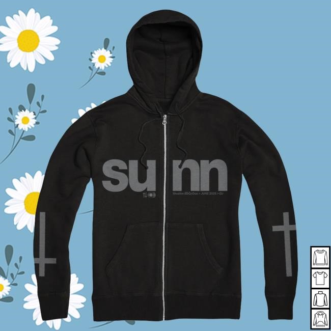 Sunn O))) Crosses Zipper Band Hoodie Evilgreed Label Shop
