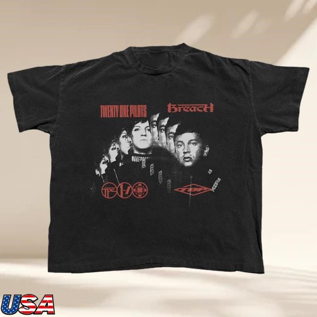 Official Twenty One Pilots Merch Breach Faces Tees 21 Pilots Apparel Clothing