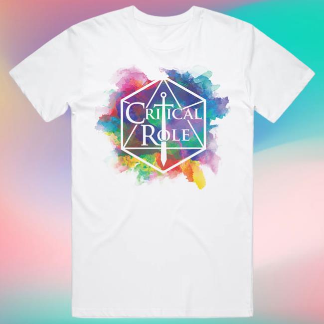 Official Critical Role Merch Store Shop Critical Role Watercolor Logo Popover Shirt CriticalRole