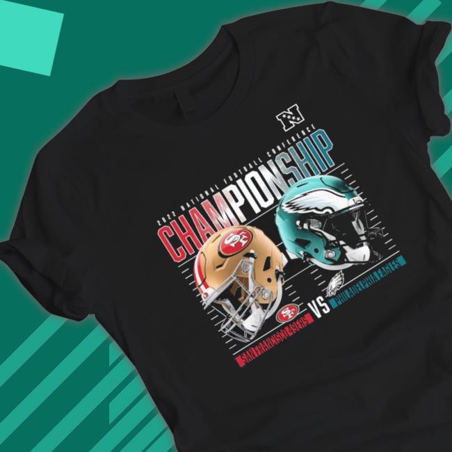 Philadelphia Eagles Vs. San Francisco 49Ers 2022 Nfc Championship Game Matchup Shirt