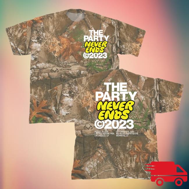 Official The Chainsmokers Merch Store The Party Never Ends - Real Tree Tee Shirt TheChainsmokers