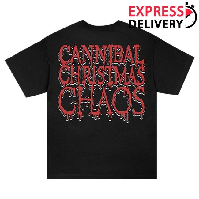 Official Cannibal Corpse Merch Cannibal Corpse Christmas Chaos 2 Shirts (Black)
