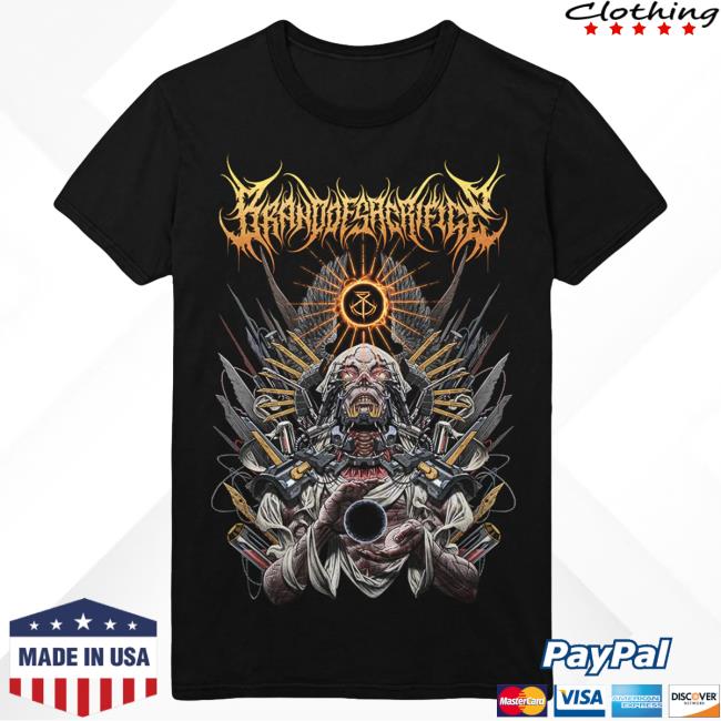 Official Brand Of Sacrifice Merch Biomech Black Tee