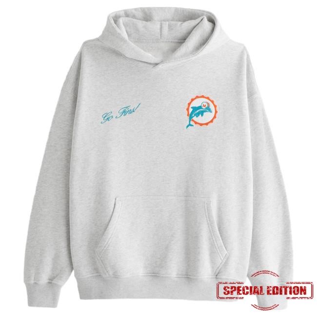 Official Abercrombie And Fitch Miami Dolphins Graphic Popover Attractive Hoodie NFL by Abercrombie