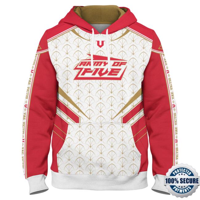 Official Army Of Five Pro Sweatshirt Red/Gold
