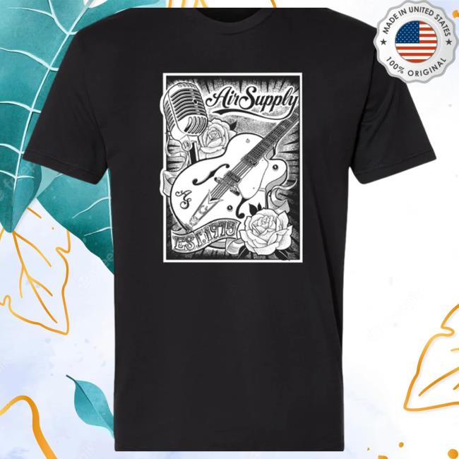 Air Supply Music Merch Est. 1975 Black Shirts