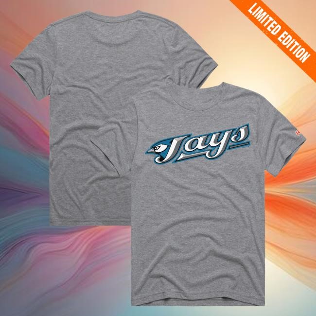 Official MLB Shop Unisex Toronto Blue Jays Homage Gray Jersey Logo Shirt Toronto Blue Jays Merch