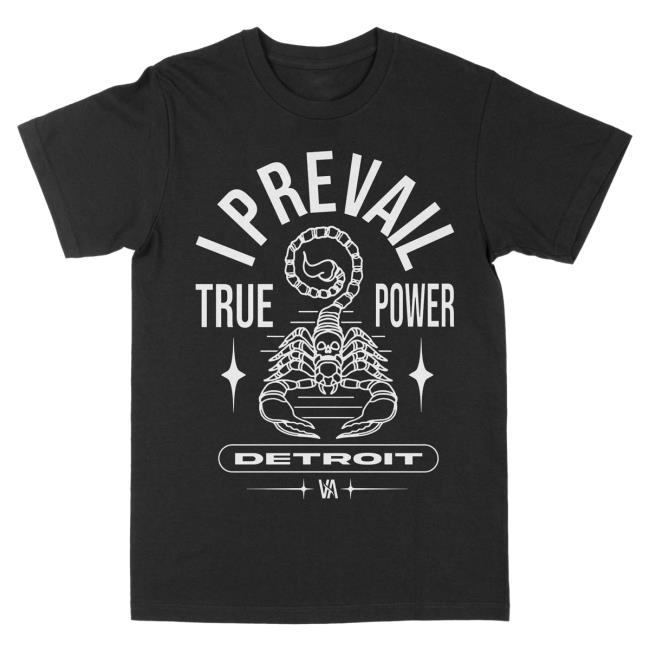 Official I Prevail Merch Store I Prevail True Power Scorpion Tee (Black) I Prevail Apparel Clothing Shop IPrevail