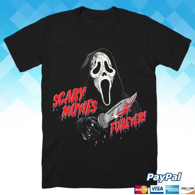 Official Cavity Colors Ghost Face: Scary Movies Forever! - Tshirt