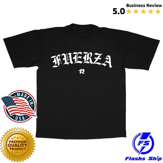 Official Fuerza Regida Merch Store October Essential - Black S/S Attractive Shirt Fuerza Regida Clothing Shop FuerzaRegida