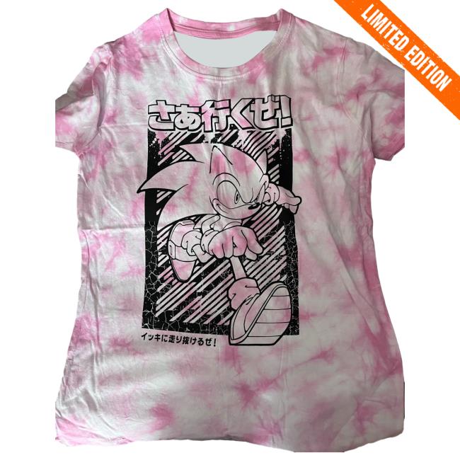 Sonic Tie Dye Pink T Shirt