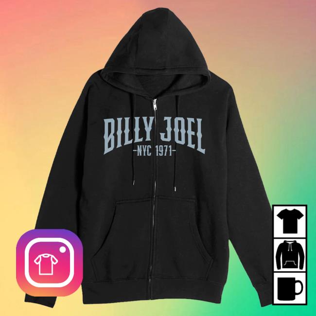 Official Billy Joel Merch Store Billy Joel "NYC 1971 Varsity" Zip Sweater Billy Joel Shop BillyJoel