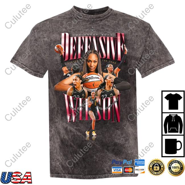 Las Vegas Aces A'ja Wilson Wnba 2023 Defensive Player Of The Year Tee Shirt