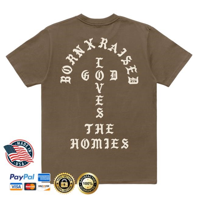 Official Born X Raised Merch Store Shop Unconditional Love Hot Shirt: Walnut BornXRaised
