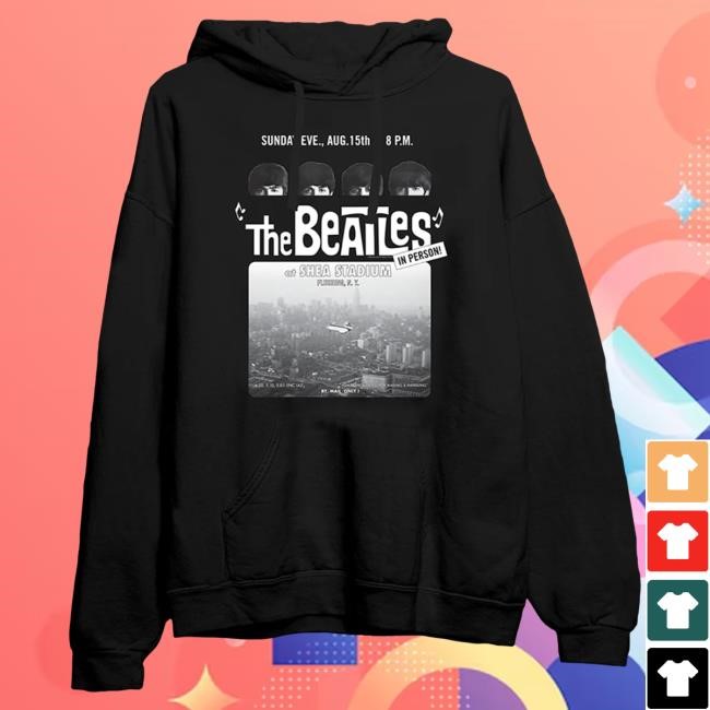 Historic Shea Stadium Anniversary Hoodie The Beatles Archive Concert Night Shea Stadium Anniversary Hoodie The Beatles
