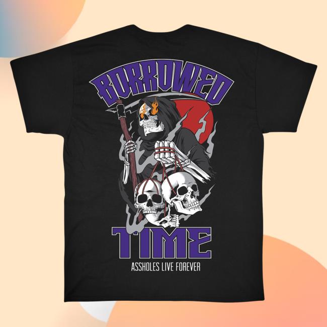 Official Linda Finegold Merch Store Borrowed Time Shirt New Black Lindafinegold Shop