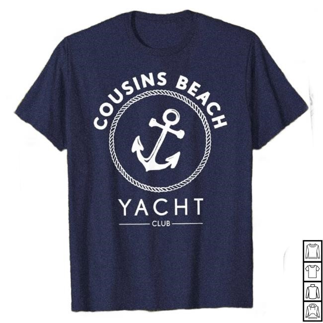 Cousins Beach Yacht Club Short SleeveShirt ( Navy)