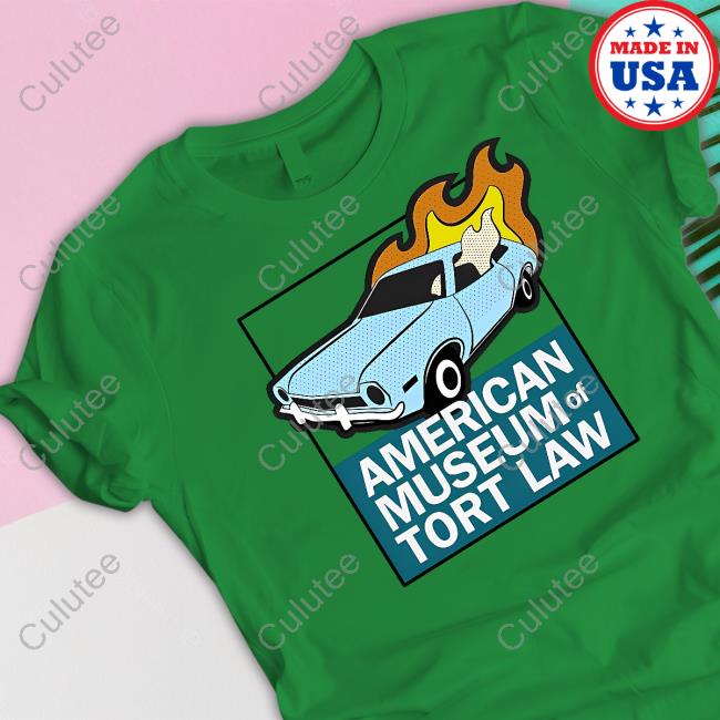 American Museum Of Tort Law Store Flaming Pinto Logo Tee Shirt Ben Collins