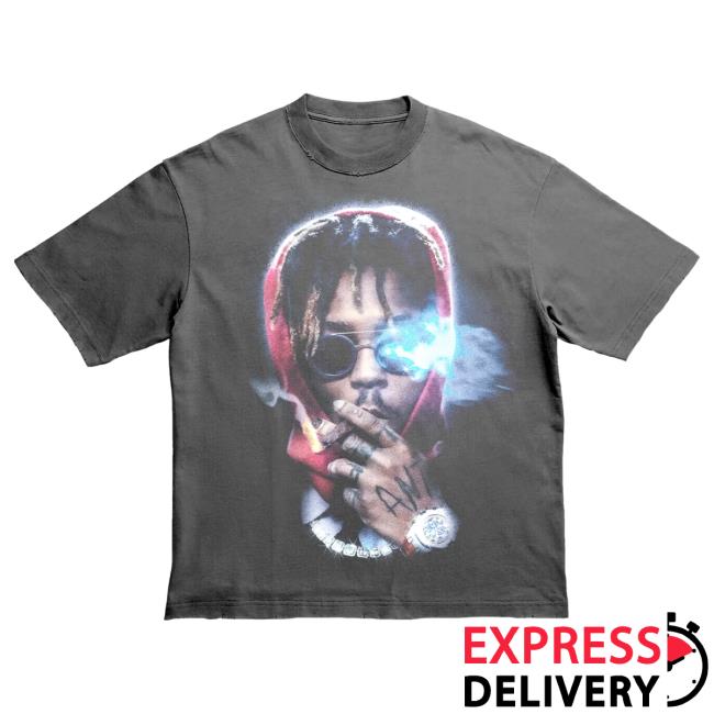 Official 999 Club Juice Wrld Merch Store Bad Boy Top Shirt Washed Grey 999Club Clothing JuiceWrld