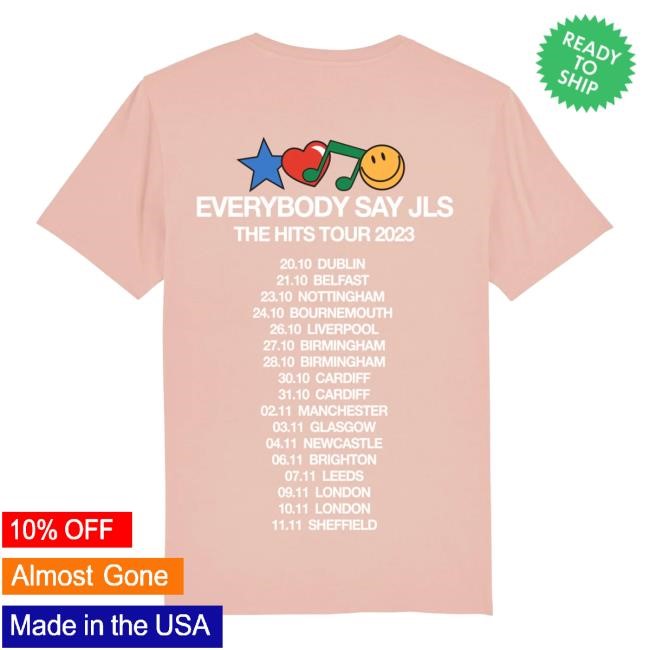 Everybody Say Jls Tour Dates Pink S/S Tee – JLS Merch