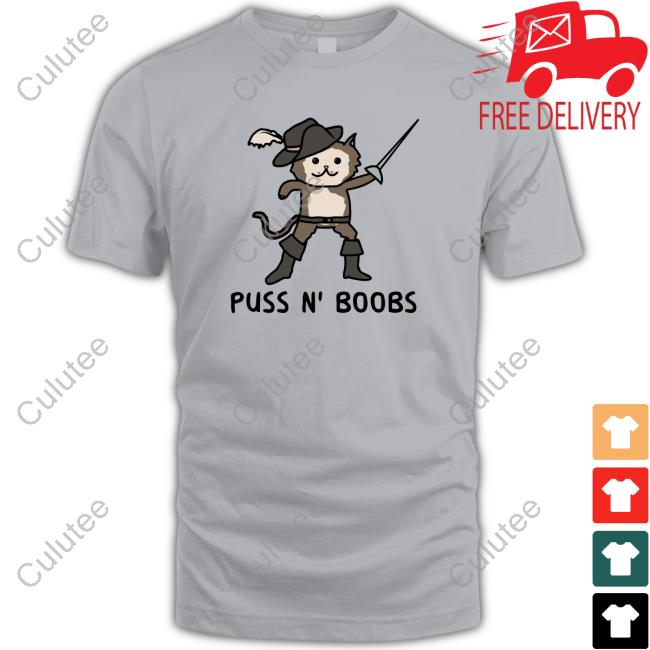 Puss N' Boobs Edition Limited White TShirts Puss N' Boobs Tees Kris Wilson