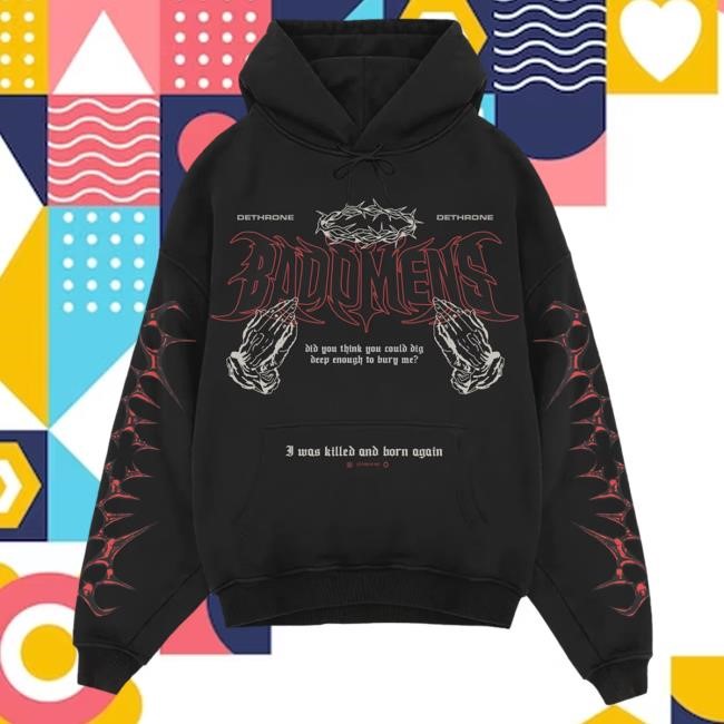 Official Bad Omens Merch Store Bad Omens Dethrone Pullover Hoodie BadOmens