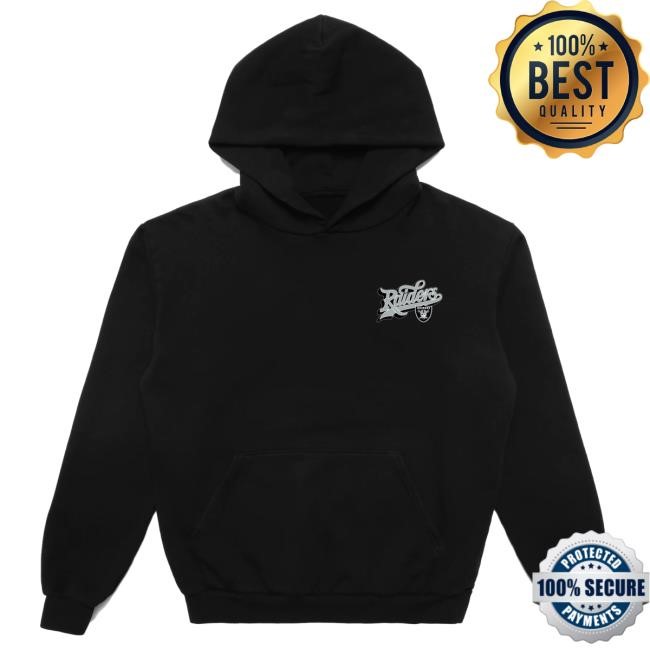 Official Born X Raised + Raiders Pro Script Hooded Sweatshirt: Black NFL 2025 Kickoff Official Born X Raised + Raiders Pro Script Hoodie: Black NFL 2025 Kickoff