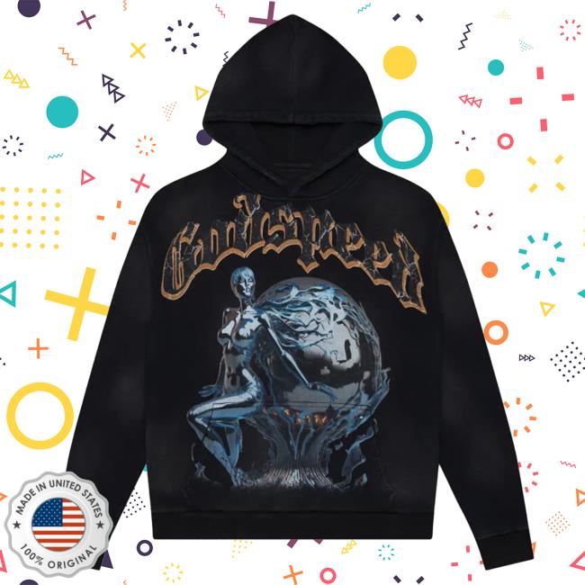 Official Godspeed Nyc Clothing Merch Chrome Seduction Crewneck Sweatshirt (Black Wash)