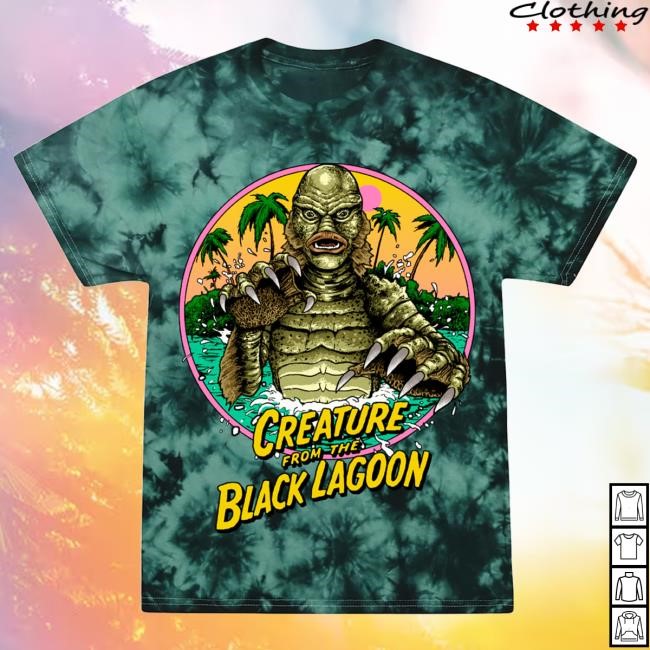 Cavitycolors Creature From The Black Lagoon: Beachside Creepin’ - Tie-Dye Shirt