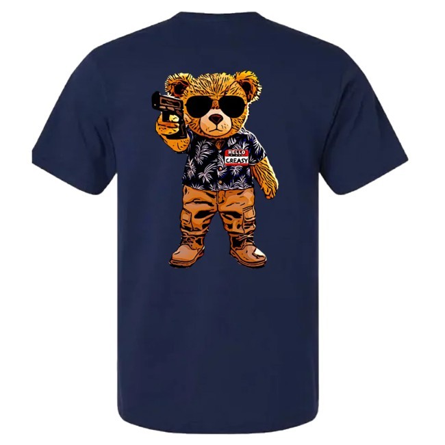 Official Creasy Bear Shirt By Stocking Mill Coffee