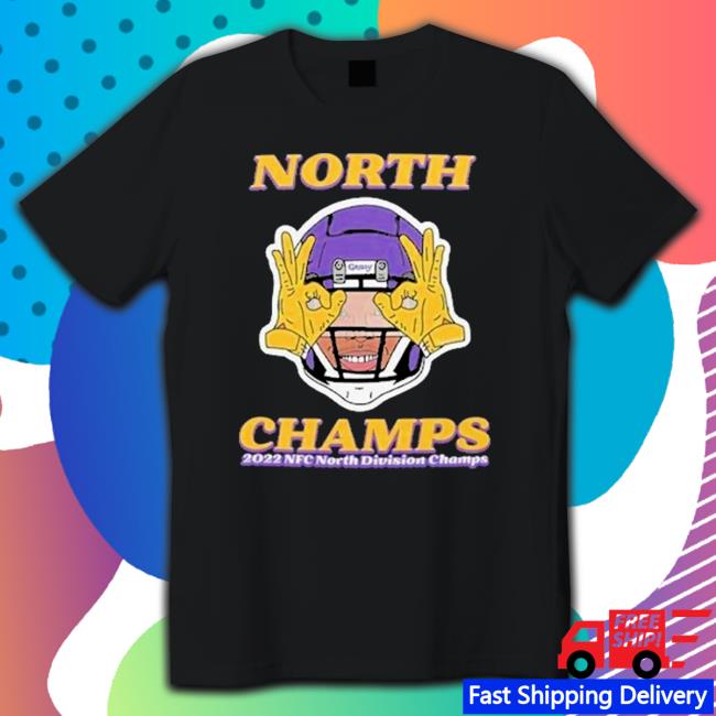 Official Minnesota Vikings North Champs 2022 NC North Division Champs Tee Shirts