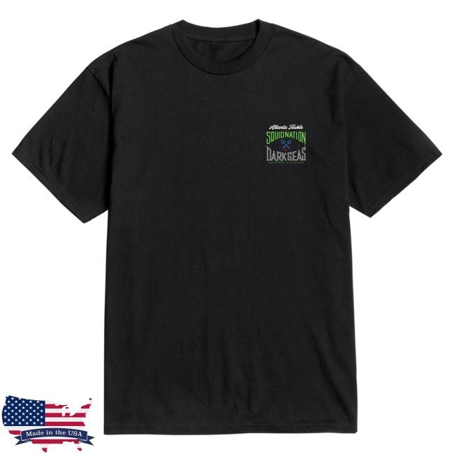 Dark Seas Division Atlantic Tackle Squid Nation Stock T Shirt Dark Seas Division Clothing Merch Shop Official