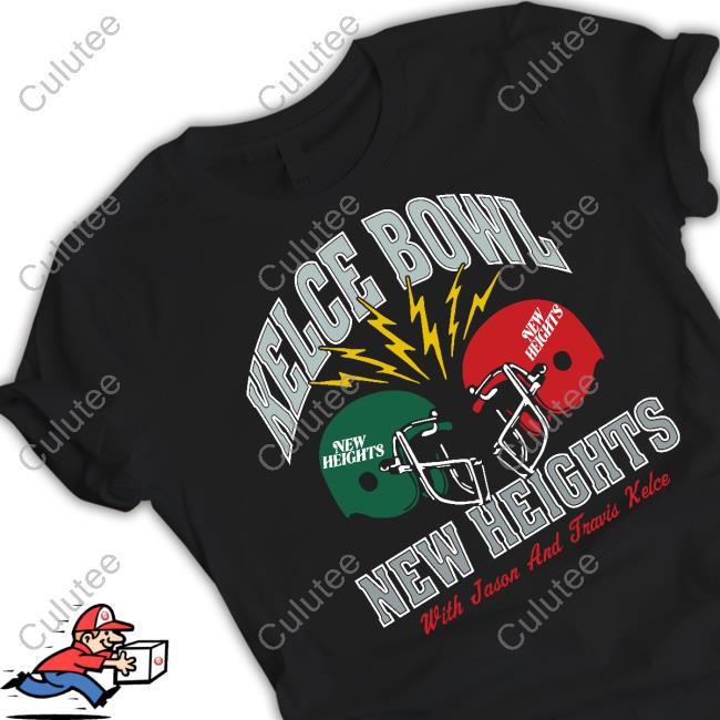 Homage Merch Kelce Bowl New Heights Tee Shirt